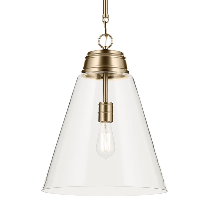 Kichler 52662CPZCLR One Light Pendant, Champagne Bronze (2)