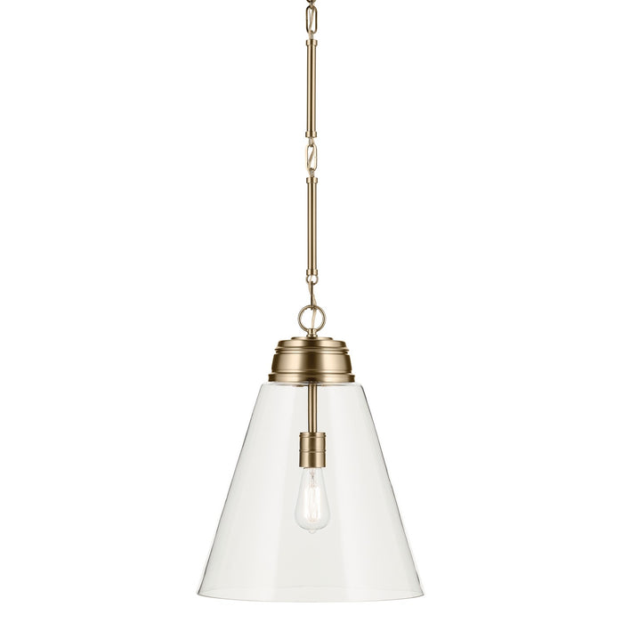 Kichler 52662CPZCLR One Light Pendant, Champagne Bronze (3)