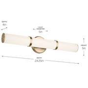 Kichler 55188CPZLED LED Linear Bath, Champagne Bronze (6)