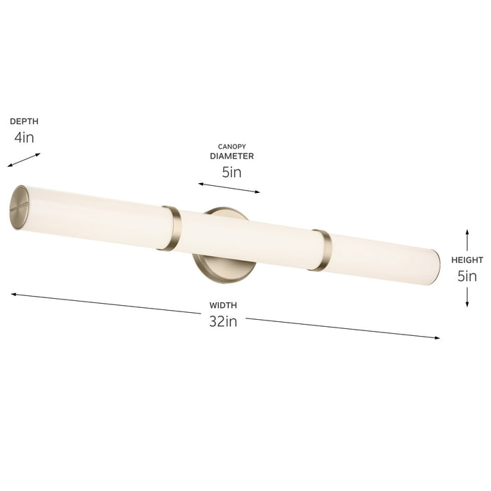 Kichler 55189CPZLED LED Linear Bath, Champagne Bronze (4)