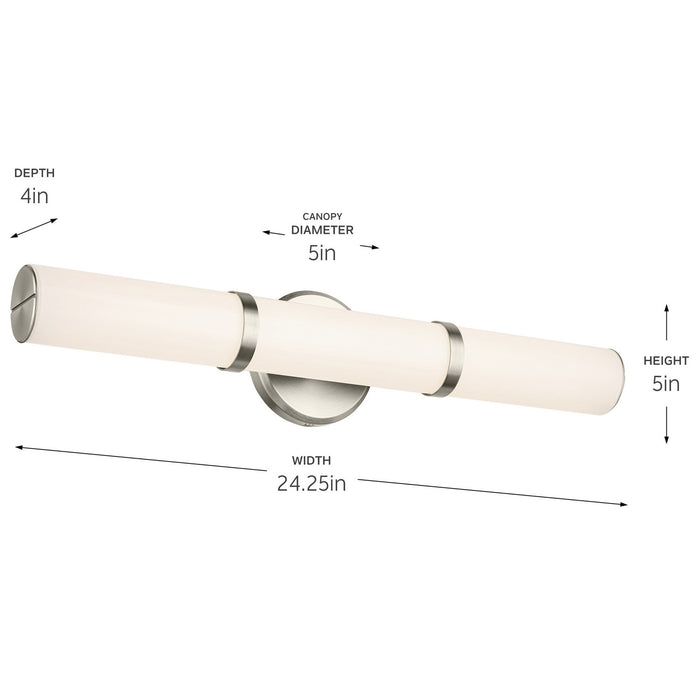 Kichler 55188NILED LED Linear Bath, Brushed Nickel (5)