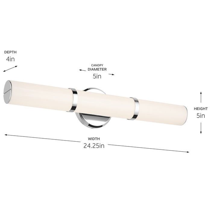 Kichler 55188CHLED LED Linear Bath, Chrome (5)