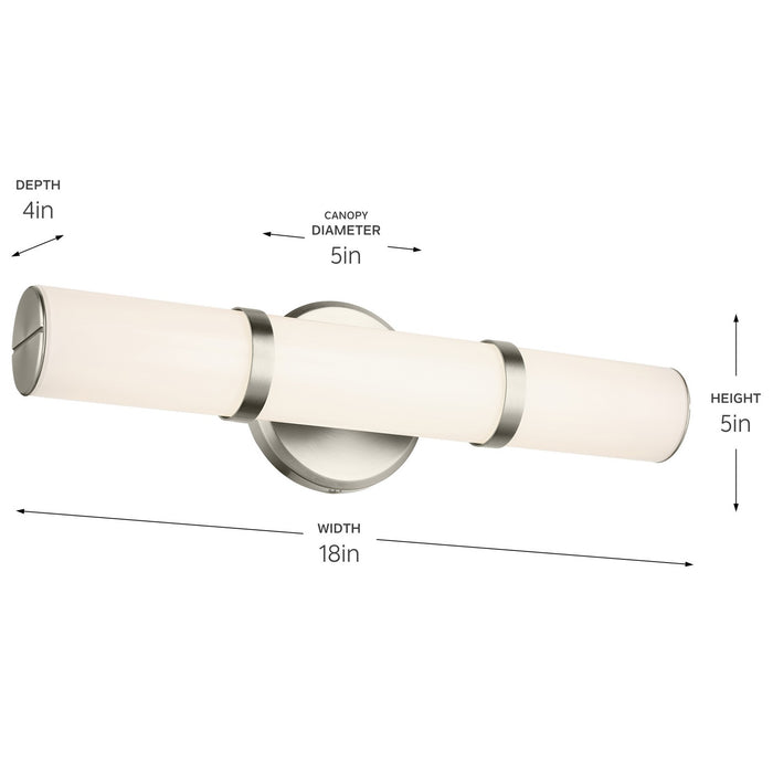 Kichler 55187NILED LED Bath Bar, Brushed Nickel (4)