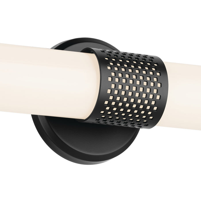 Kichler 55192BKLED LED Linear Bath, Black (4)