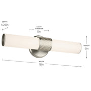 Kichler 55191NILED LED Bath Bar, Brushed Nickel (4)