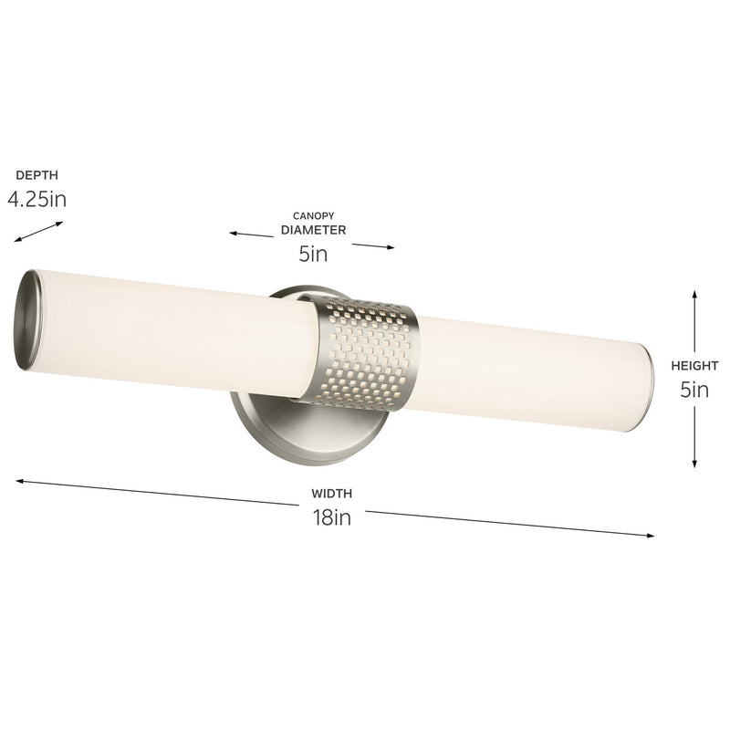Kichler 55191NILED LED Bath Bar, Brushed Nickel (4)