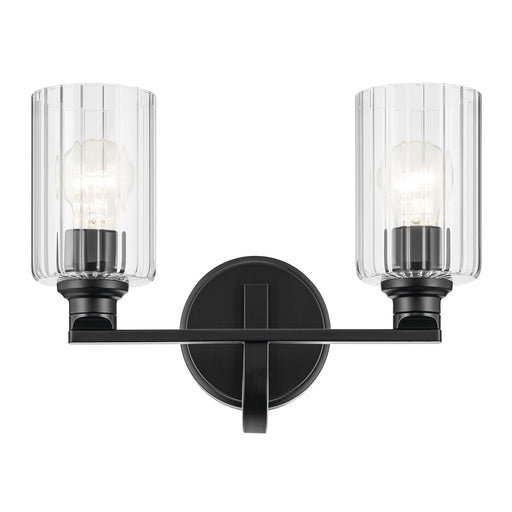 Kichler 55225BKFLU Two Light Bath, Black (2)