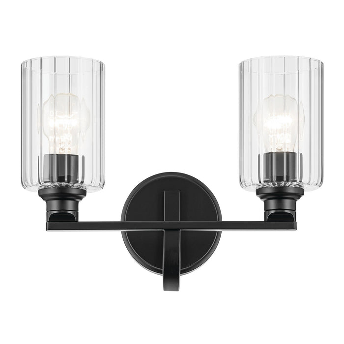 Kichler 55225BKFLU Two Light Bath, Black (2)