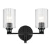Kichler 55225BKFLU Two Light Bath, Black (2)