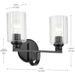 Kichler 55225BKFLU Two Light Bath, Black (4)