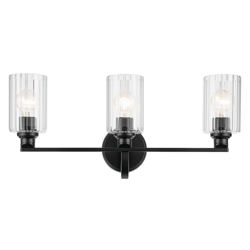 Kichler 55226BKFLU Three Light Bath, Black (2)