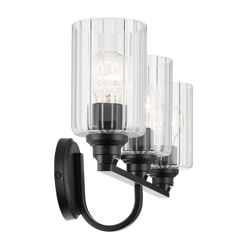 Kichler 55226BKFLU Three Light Bath, Black (3)
