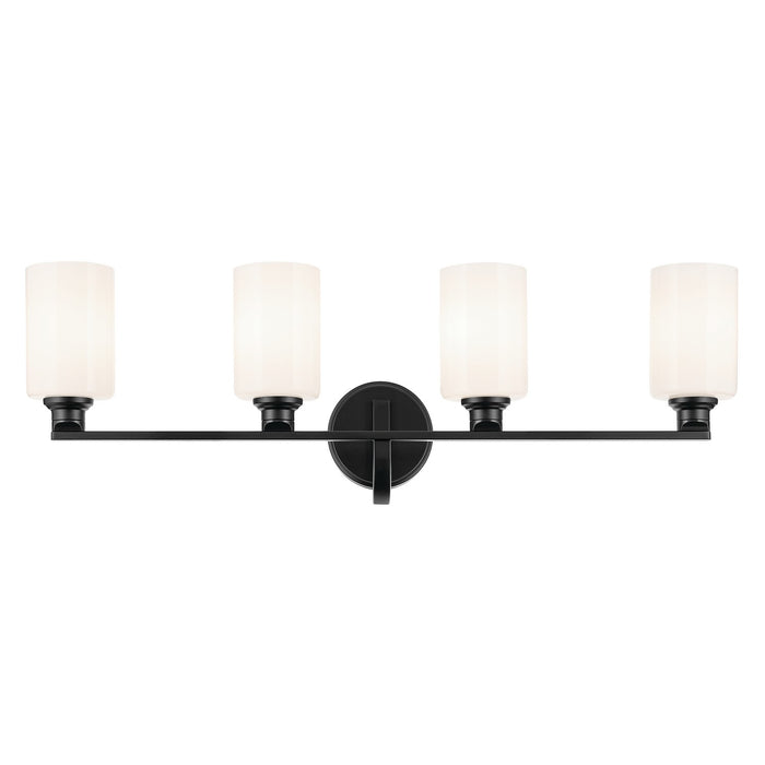 Kichler 55227BK Four Light Bath, Black (2)