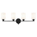 Kichler 55227BK Four Light Bath, Black (2)