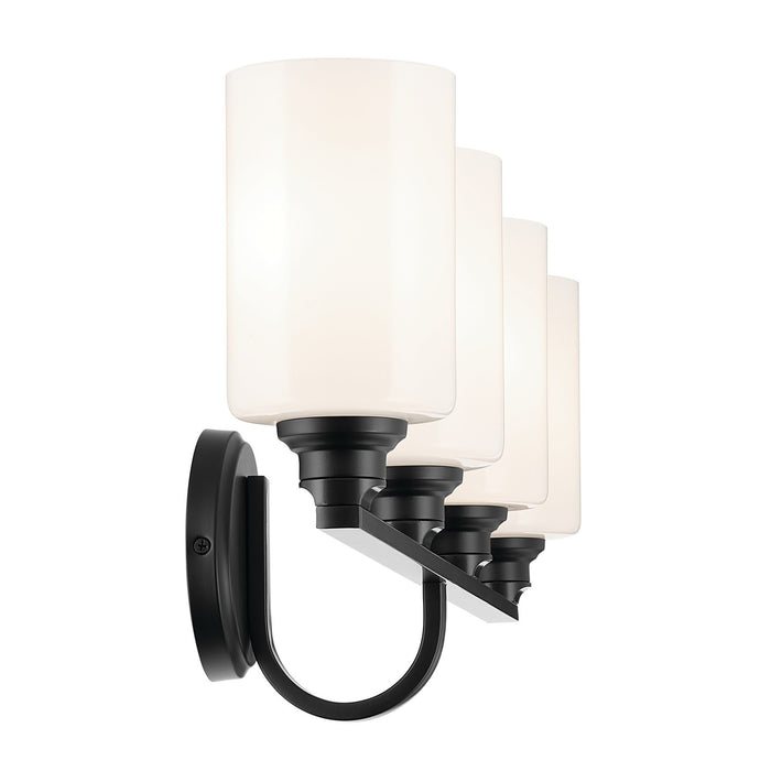 Kichler 55227BK Four Light Bath, Black (3)