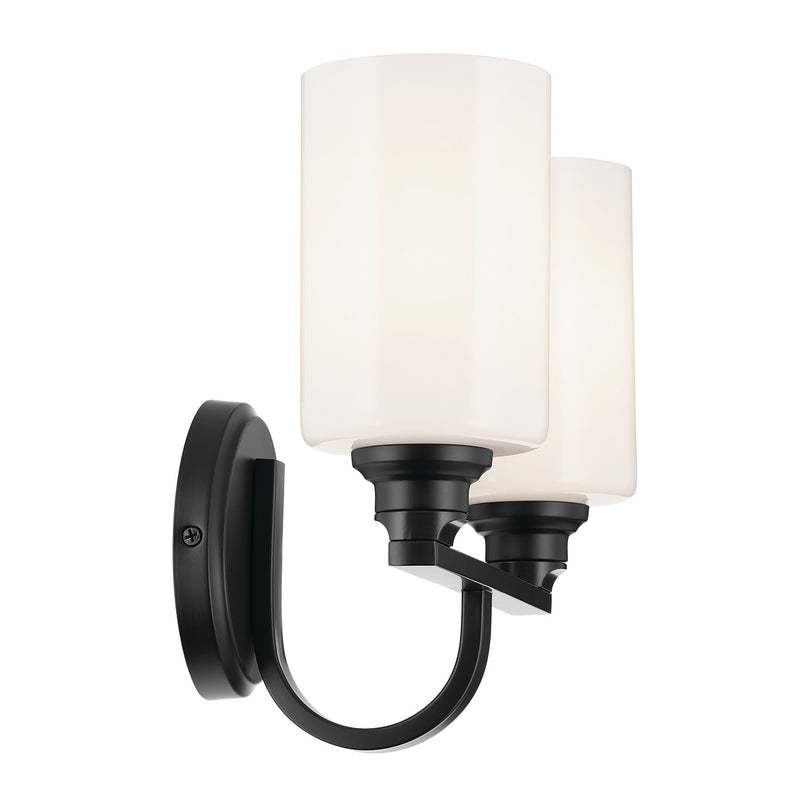 Kichler 55225BK Two Light Bath, Black (3)