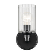 Kichler 55224BKFLU One Light Wall Sconce, Black (2)