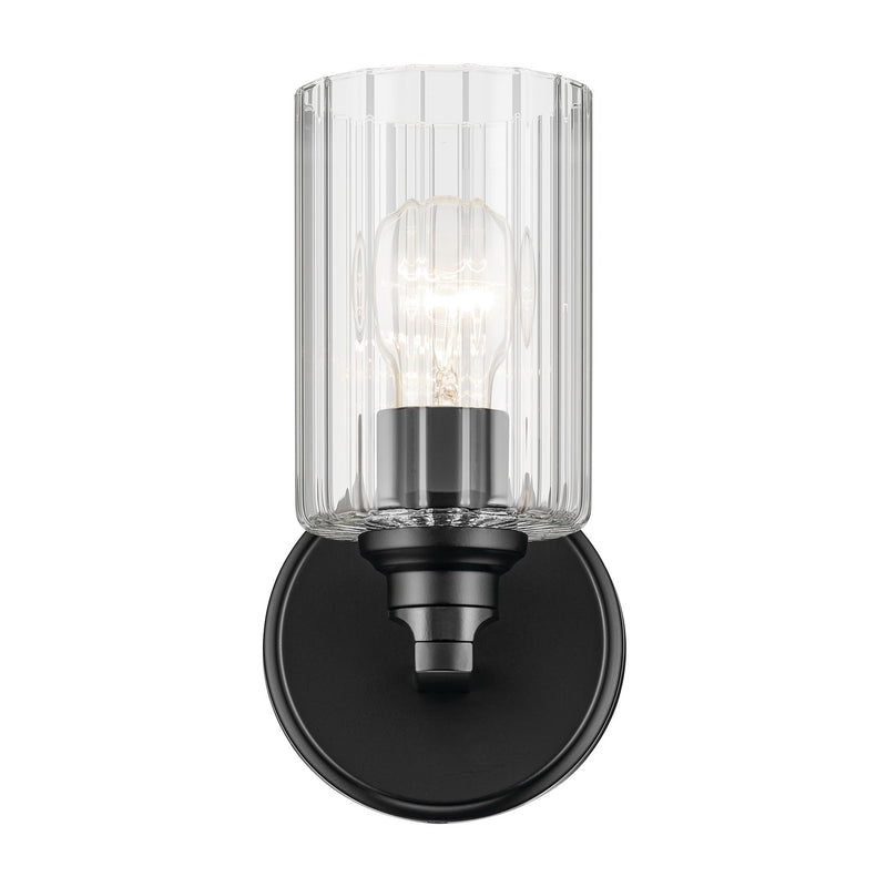 Kichler 55224BKFLU One Light Wall Sconce, Black (2)