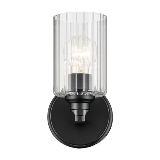 Kichler 55224BKFLU One Light Wall Sconce, Black (2)