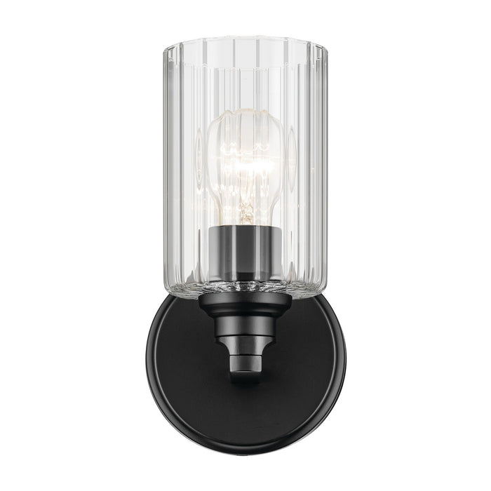 Kichler 55224BKFLU One Light Wall Sconce, Black (2)