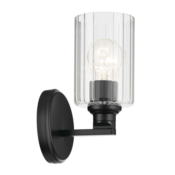 Kichler 55224BKFLU One Light Wall Sconce, Black (3)