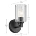Kichler 55224BKFLU One Light Wall Sconce, Black (4)
