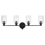 Kichler 55227BKFLU Four Light Bath, Black (2)