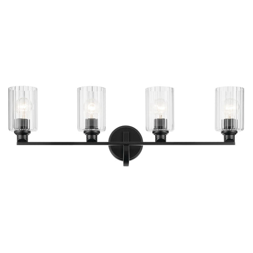 Kichler 55227BKFLU Four Light Bath, Black (2)