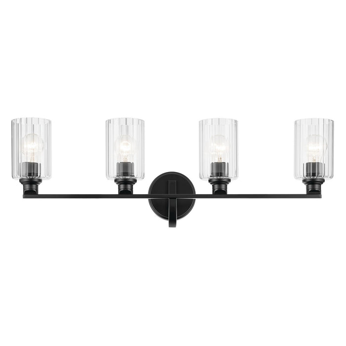 Kichler 55227BKFLU Four Light Bath, Black (2)