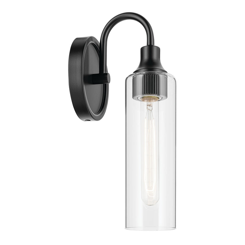 Kichler 55209BK One Light Wall Sconce, Black (3)