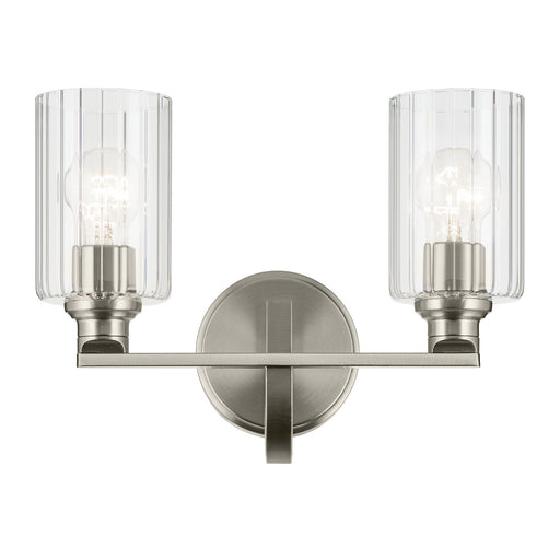 Kichler 55225NIFLU Two Light Bath, Brushed Nickel (2)