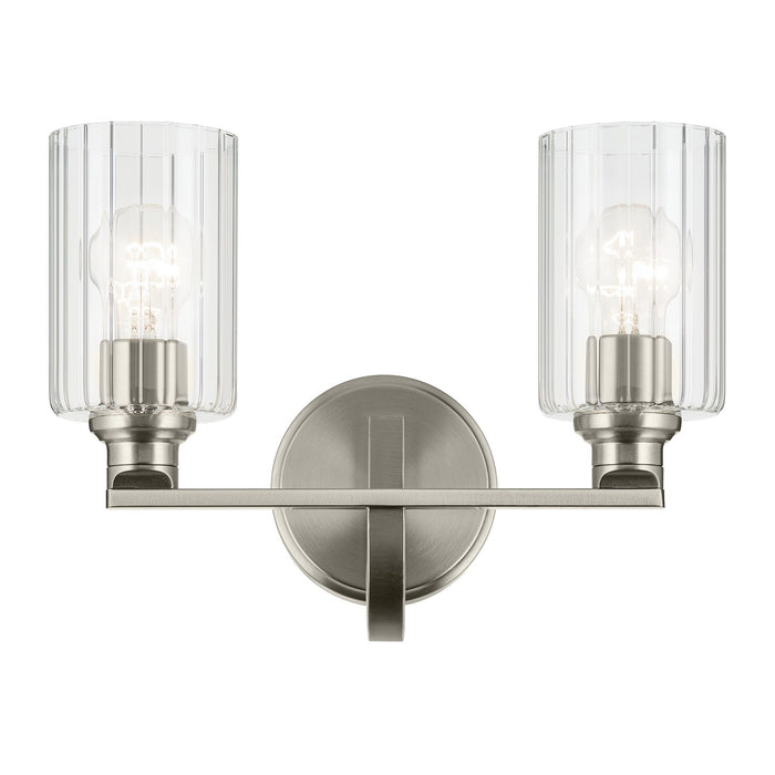 Kichler 55225NIFLU Two Light Bath, Brushed Nickel (2)