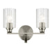 Kichler 55225NIFLU Two Light Bath, Brushed Nickel (2)