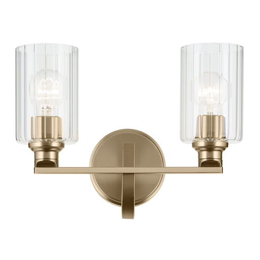 Kichler 55225CPZFLU Two Light Bath, Champagne Bronze (2)