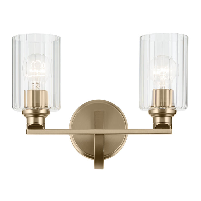 Kichler 55225CPZFLU Two Light Bath, Champagne Bronze (2)