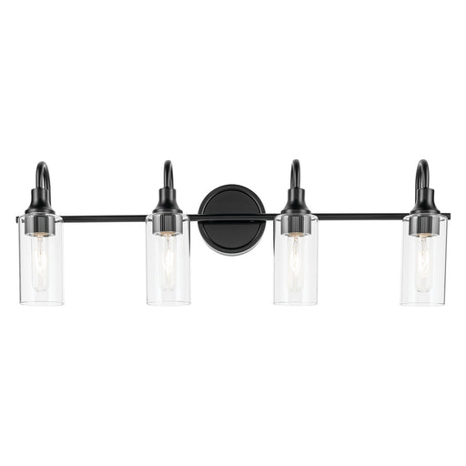 Kichler 55212BK Four Light Bath, Black (2)