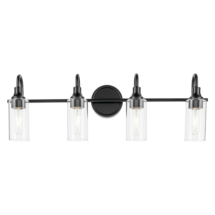 Kichler 55212BK Four Light Bath, Black (2)
