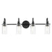 Kichler 55212BK Four Light Bath, Black (2)