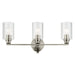 Kichler 55226NIFLU Three Light Bath, Brushed Nickel (2)