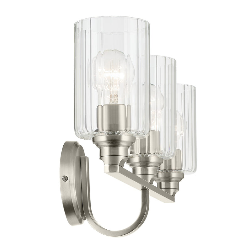 Kichler 55226NIFLU Three Light Bath, Brushed Nickel (3)
