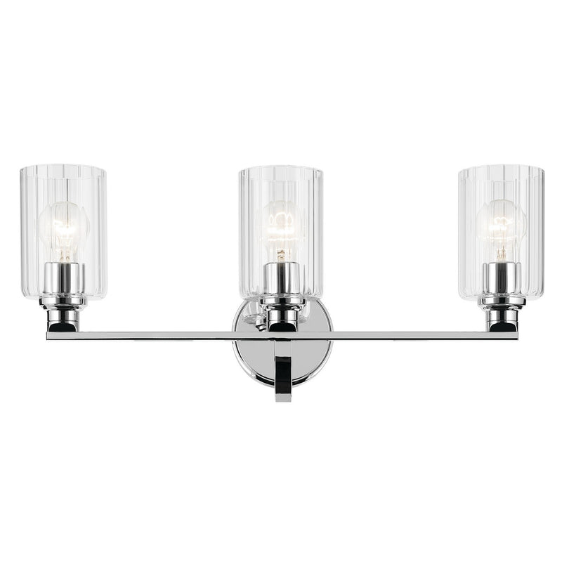 Kichler 55226CHFLU Three Light Bath, Chrome (2)