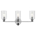 Kichler 55226CHFLU Three Light Bath, Chrome (2)