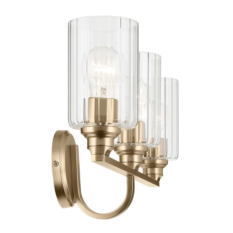 Kichler 55226CPZFLU Three Light Bath, Champagne Bronze (3)