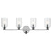 Kichler 55227CHFLU Four Light Bath, Chrome (2)