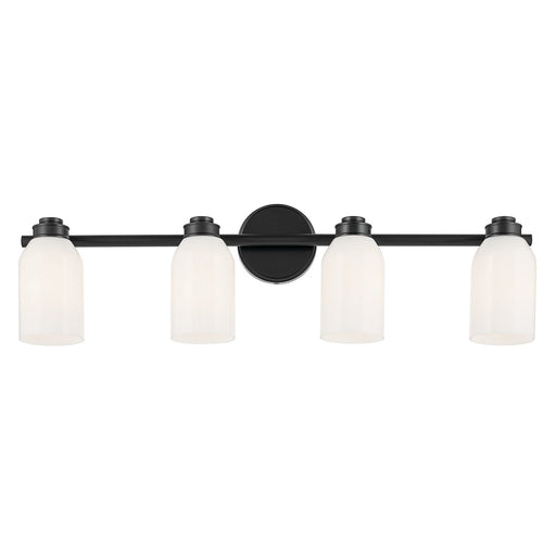 Kichler 55203BK Four Light Bath, Black (2)
