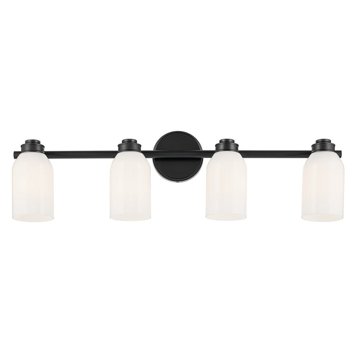 Kichler 55203BK Four Light Bath, Black (2)