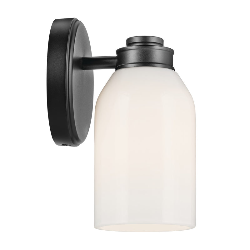 Kichler 55200BK One Light Wall Sconce, Black (3)