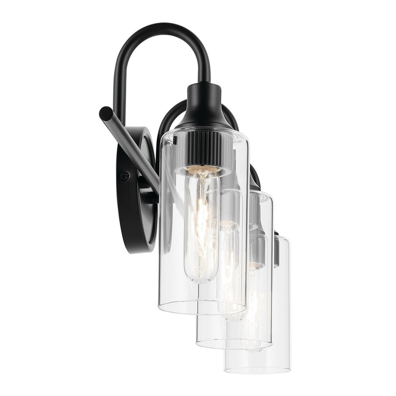 Kichler 55211BK Three Light Bath, Black (3)