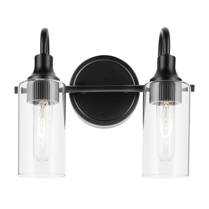 Kichler 55210BK Two Light Bath, Black (2)