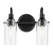 Kichler 55210BK Two Light Bath, Black (2)